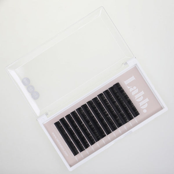 Individual Silk Lash Trays  - D Curl